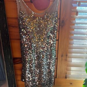 Dave & Johnny Elegant Pink Dress . This is a great party dress